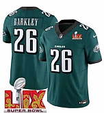 Men & Women & Youth Philadelphia Eagles #26 Saquon Barkley Green 2025 Super Bowl LIX Patch New F.U.S.E. Vapor Untouchable Limited Stitched Jersey,baseball caps,new era cap wholesale,wholesale hats